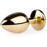 Анальна пробка з кристалом GOLD, розмір S
