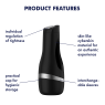 Вагіна-мастурбатор Satisfyer Men Classic Silver