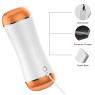 Мастурбатор із двома входами та вібростимуляцією BOSS Vibrating Masturbation Cup USB 10 function + інтерактивні функції