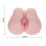 Мастурбатор Вагіна і анус з вібрацією Soft and smooth pussy and ass hole