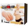 Мастурбатор з вібрацією CRAZY BULL-Realistic Pocket Pussy