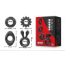 Набір з 4 ерекційних кілець STAY HARD Cock Ring Set Black