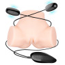 Мастурбатор з подвійною вібрацією і двома входами Crazy Bull-Samantha Dual Vagina and Anal