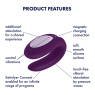 Вібромасажер для пар Double Joy Partner Vibrator Violet