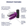 Вібромасажер для пар Satisfyer Double fun Violet