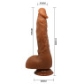 Фалоімітатор на присосці Baile Beautiful JASON 9,4 Brown