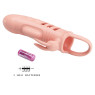 Подовжуюча насадка з вібростимуляцією PRETTY LOVE - PENIS SLEEVE Sloane, на 2,5 см