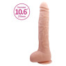 Фалоімітатор на присосці Baile Beautiful DICK 10.6 -  Flesh