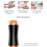 Мастурбатор з двома входами та вібростимуляцією BOSS Vibrating Masturbation Cup USB 10 function + інтерактивні функції