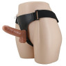 Страпон з вібрацією Ultra Passionate Harness Realdeal Penis 6.2 - Brown