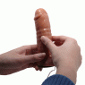 Страпон з вібрацією Ultra Passionate Harness Realdeal Penis 6.2 - Brown