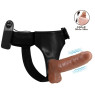 Страпон з вібрацією Ultra Passionate Harness Realdeal Penis 6.2 - Brown