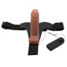 Страпон з вібрацією Ultra Passionate Harness Realdeal Penis 6.2 - Brown