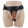 Страпон з вібрацією Ultra Passionate Harness Realdeal Penis 6.2 - Brown
