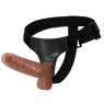 Страпон з вібрацією Ultra Passionate Harness Realdeal Penis 6.2 - Brown