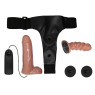 Страпон з вібрацією Ultra Passionate Harness Dual Penis 6,2
