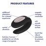 Вібромасажер для пар Double Joy Partner Vibrator Black