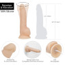 Фалоімітатор з вібрацією та ротацією Naked ADDICTION James 8″ Rotating & Vibrating Dong, пульт ДК