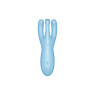 Кліторальний смарт вібратор Satisfyer Threesome 4 Blue з трьома пальчиками