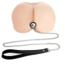 Силіконова анальна пробка Art of Sex Metal Anal Plug with Leash size L з повідцем Black