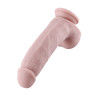Силіконовий фалоімітатор для секс-машин Hismith 20.5см Silicone Dildo, вигнутий, система KlicLok