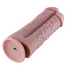 Подвійний дилдо для секс-машин Hismith 20.5см Two Cocks One Hole Silicone Dildo