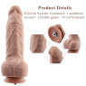 Гнучкий фалоімітатор для секс-машин Hismith 23см Silicone Dildo, система KlicLok