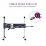 Фалоімітатор 20.5см з вібрацією для секс-машин Hismith Purple Silicone Dildo with Vibe, KlicLok