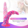 Фантазійний фалоімітатор 25.5см для секс-машин Hismith Silicone Dildo rose Monster Series, KlicLok