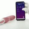Смартвібратор-кролик Satisfyer Hug Me Pink Bluegrey, 2 мотори, діаметр 4,2см, широка кліторальна частина