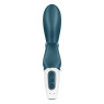 Смартвібратор-кролик Satisfyer Hug Me Pink Bluegrey, 2 мотори, діаметр 4,2см, широка кліторальна частина