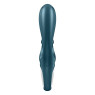 Смартвібратор-кролик Satisfyer Hug Me Pink Bluegrey, 2 мотори, діаметр 4,2см, широка кліторальна частина