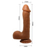 Фалоімітатор на присосці Baile Beautiful JOHNSON 8,7 Brown