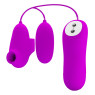 Вакуумний стимулятор з віброяйцем PRETTY LOVE - SUCTION & VIBRO-BULLETS