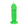 Свічка LOVE FLAME - Dildo S Green Fluor