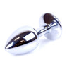 Анальний затор Boss Series - Jewellery Silver PLUG Black S