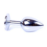Анальний затор Boss Series - Jewellery Silver PLUG Black S