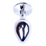 Анальний затор Boss Series - Jewellery Silver PLUG Black S