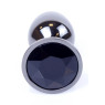 Анальний затор Boss Series - Jewellery Dark Silver PLUG Black S