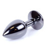 Анальний затор Boss Series - Jewellery Dark Silver PLUG Clear S