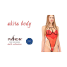 Боді з високим вирізом стегна Passion Exclusive AKITA BODY XXL/XXXL, red