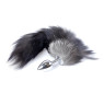 Анальна пробка ( розмір S ) із хвостом Boss Series - Fox TAIL Black XXL