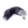 Анальна пробка ( розмір S ) із хвостом Boss Series - Fox TAIL Black XXL
