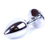 Анальний затор Boss Series - Jewellery Silver PLUG Red S