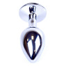 Анальний затор Boss Series - Jewellery Silver PLUG Red S