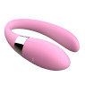 Вібромасажер для пар з пультом дистанційного керування - Boss Series V-Vibe Pink USB 7 Function