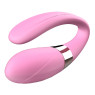 Вібромасажер для пар з пультом дистанційного керування - Boss Series V-Vibe Pink USB 7 Function