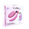 Вібромасажер для пар з пультом дистанційного керування - Boss Series V-Vibe Pink USB 7 Function