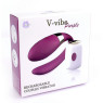 Вібромасажер для пар з пультом дистанційного керування - Boss Series V-Vibe Purple USB 7 Function