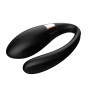 Вібромасажер для пар з пультом дистанційного керування - Boss Series V-Vibe Black USB 7 Function